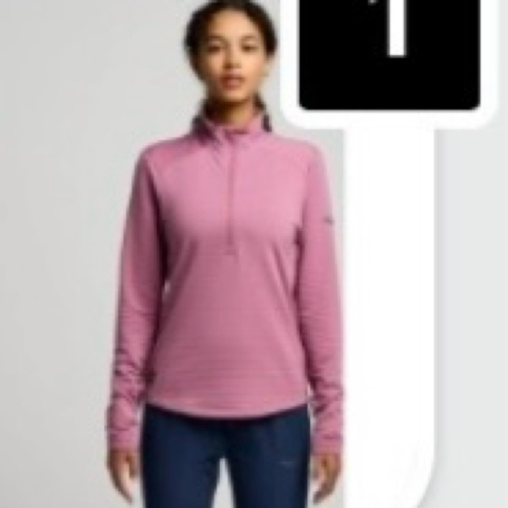Saucony Triumph 1/4 zip - XL -iced mauve